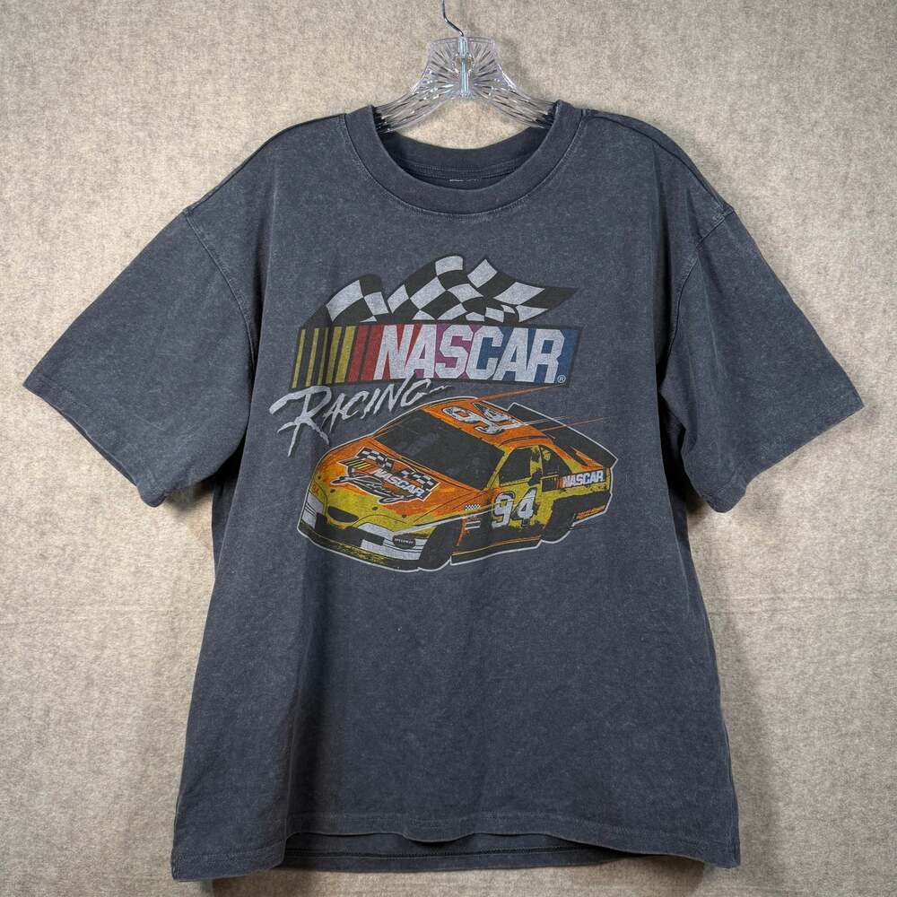 Vintage Look NASCAR Cup Series 1994 Schedule Graphic T-Shirt Grey Faded Mens S